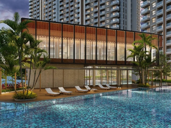 club house and swimming pool