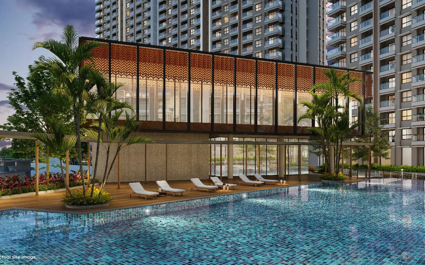 club house and swimming pool