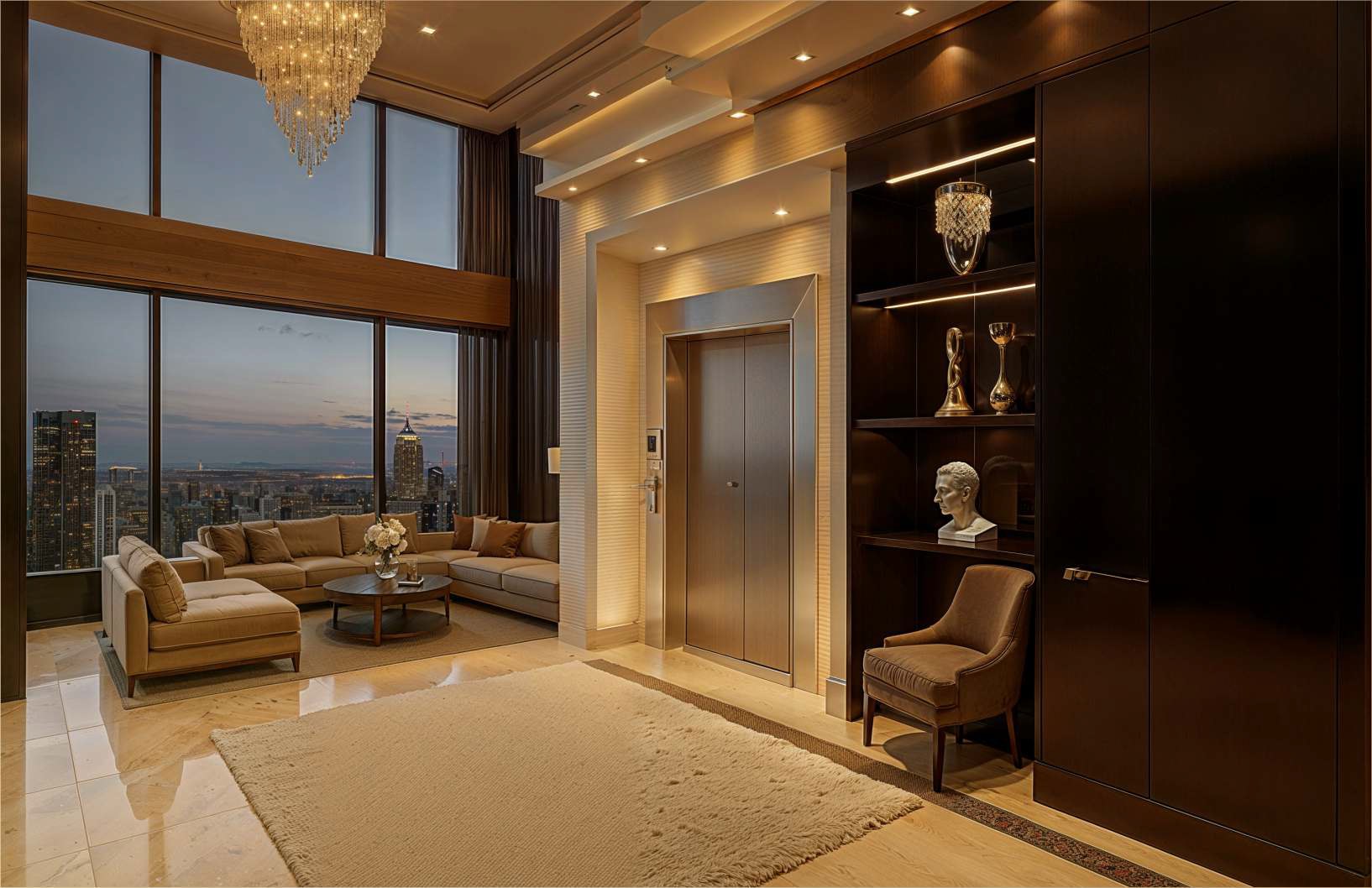 Grand Double Height Lift lobby on every floor, VTP Never Before