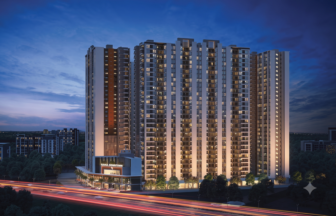 Rahul Downtown Tathawade: Modern 2 & 3 BHK Residences